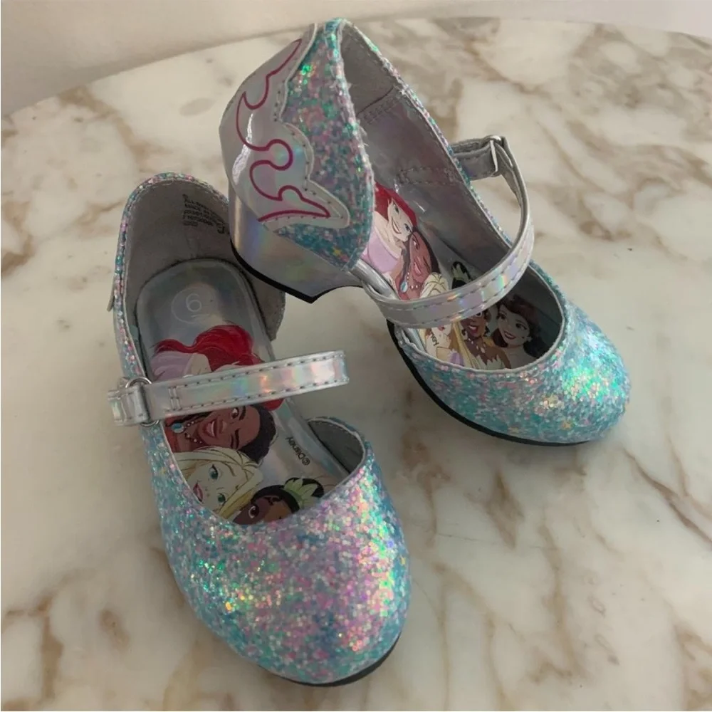 Toddler Girls' Disney Princess Ballet‎ Flats - Silver Size 6